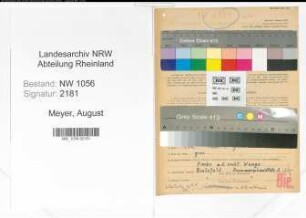 Entnazifizierung August Meyer , geb. 16.01.1893 (Ingenieur)
