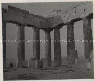 Wehrmachtssoldaten, Athen, Akroplois, Parthenon-Tempel