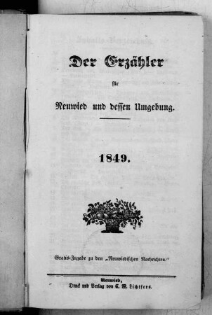Der Erzähler. 1850-1851