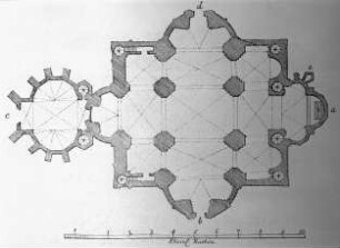 Brandenburg, Grundriss, Marienkirche, Brandenburg, 1722 abgebrochen