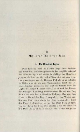 II. Mittlerer Theil von Java