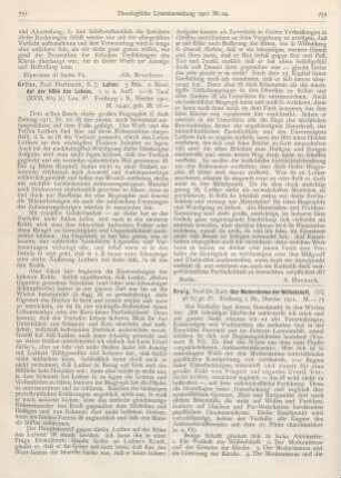 752-755 [Rezension] Braig, Karl, Der Modernismus der Wissenschaft