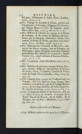 538-541, Histoire universelle de l´Europe