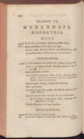 Classis VI. Hexandria