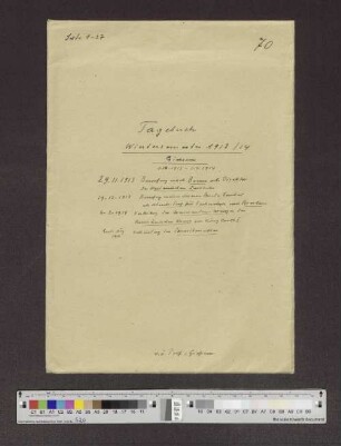 Band 70: Wintersemester 1913/1914, Giessen