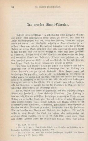 34-46 Zur neuesten Stuart-Literatur