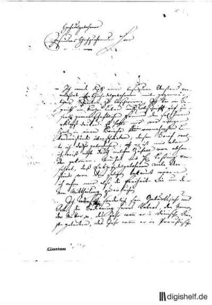 1: Brief von Friedrich Nicolai an Johann Wilhelm Ludwig Gleim