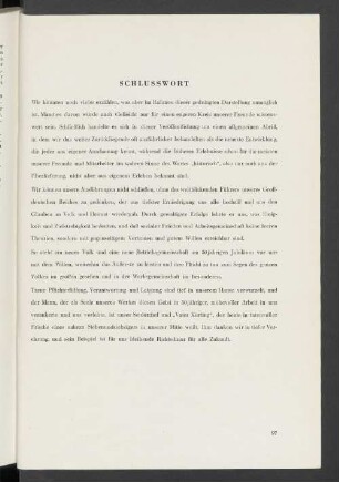 Schlusswort
