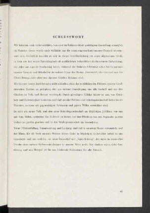 Schlusswort