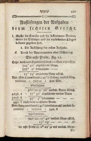 Auflösungen der Aufgaben beym sechsten Gericht.