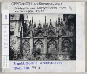 Oppenheim: Katharinenkirche, Südseite des Langhauses