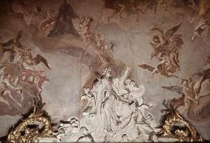 Kurfürst Clemens August von Köln von Engeln umgeben