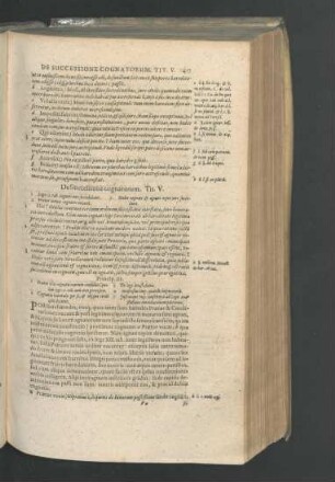 De Successione cognatorum. Tit. V.
