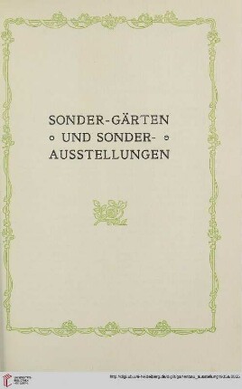 Sonder-Gärten und Sonder-Ausstellungen