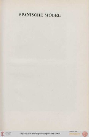 Spanische Möbel (677-686)