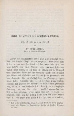 603-663 Ueber die Freiheit des menschlichen Willens : ein Beitrag zur Ethik