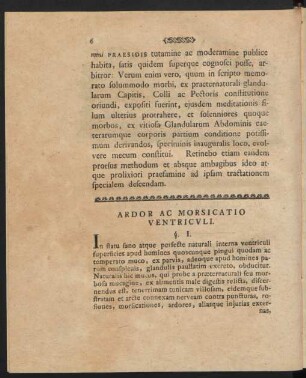 Ardor Ac Morsicatio Ventriculi.