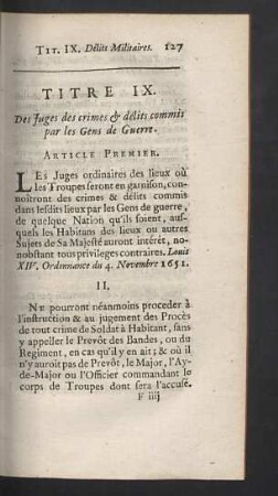 Titre IX.