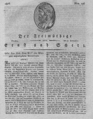 Nro. 196, Dienstag den 30. September 1806