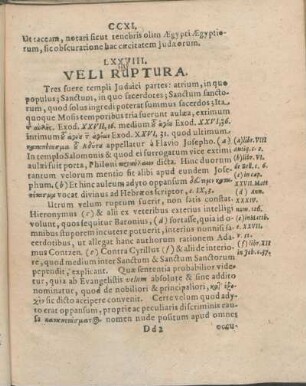 LXXVIII. Veli Ruptura.