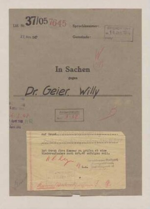 Geier, Willy