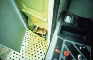 Fotografie: Erntetechnik, Mähdrusch, Mähdrescher selbstfahrend, Bedienelement, Ergonomie, Führerstand