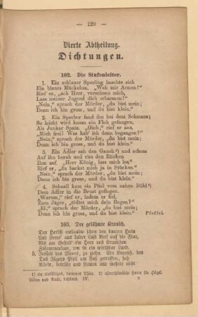 Vierthe Abtheilung. Dichtungen