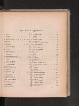 Index Reorum Alphabeticus.