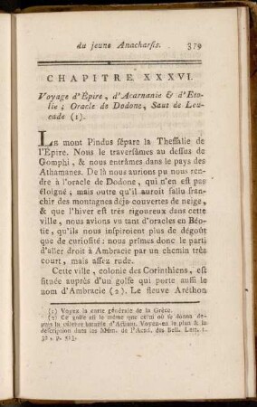 Chapitre XXXVI. Voyage d'Épire, [...].