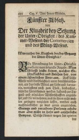 Fünffter Absatz.