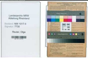 Entnazifizierung Olga Reuter , geb. 22.08.1904 (Verkaeuferin)