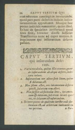 Caput Tertium, qui iusiurandum deferant.