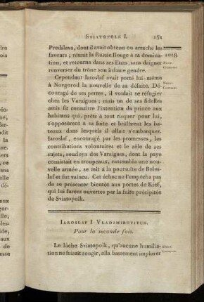 Iaroslaf I Vladimirovitch. Pour la seconde fois