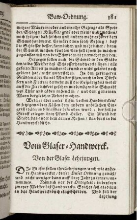 Vom Glaser-Handwerck.