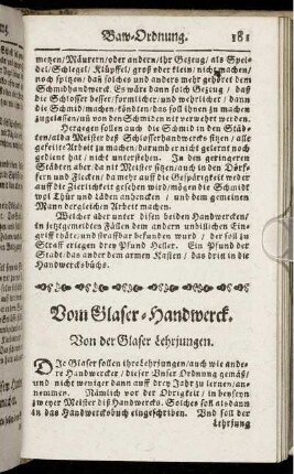 Vom Glaser-Handwerck.