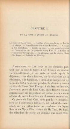 Chapitre II. De la côte d'Annam au Mékong