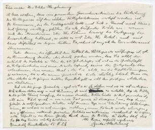 Brief von Gustav Hartung an Gerhart Hauptmann an Landestheater 