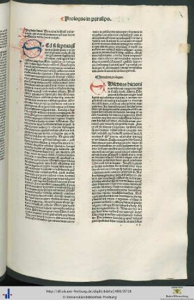 Pręfatio sancti Hieronimi et prologus in librum dabreiamin qui et paralipomenon quod nos dicere possumus verba dierum