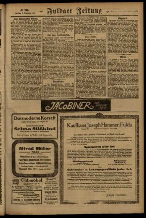 Zweite Ausgabe vom Freitag, den 09. Dezember 1921.