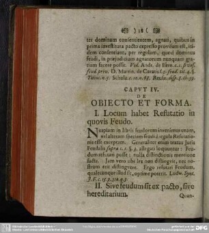 Caput IV. De Obiecto Et Forma