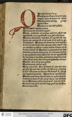 Qua adverbium idest secundum que.