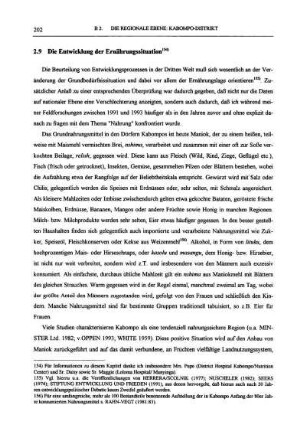 2.9 Die Entwicklung der Ernährungssituation