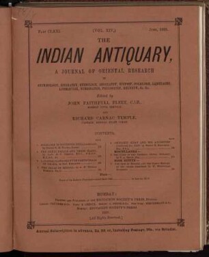 Part CLXXL.... June, 1885.