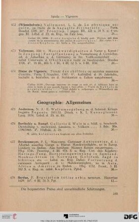 Allgemeines (Nr. 675-719)