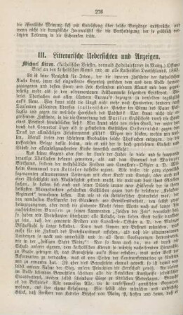 276-288 Literarische Uebersichten und Anzeigen
