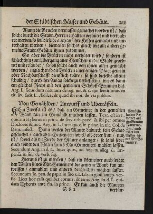 Von Gemählden / Anwurff und Ubertäffeln