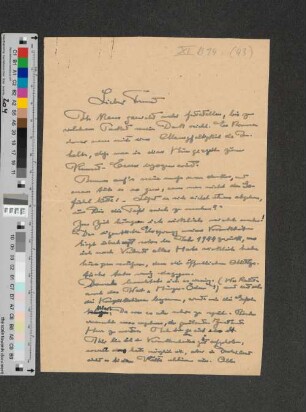Brief an [Gustav Oelsner]