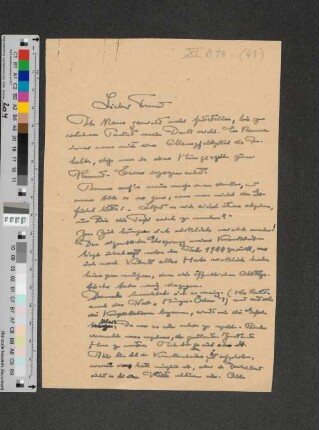 Brief an [Gustav Oelsner]