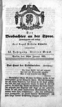 4. Stueck, 26. Januar 1852