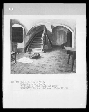Im Hausflur (Hof Christof Böhm; Matzelbach bei Eger)